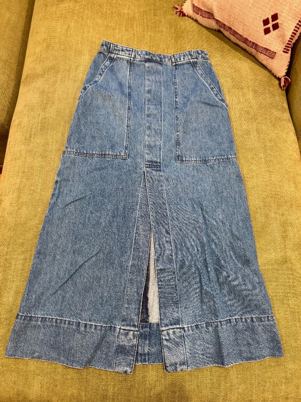 Midi Denim Skirt